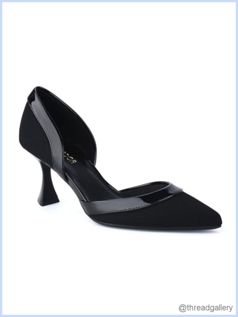 JENN ARDOR Women's Pointed Toe Kitten Heel Pumps Comfortable Dress Shoes